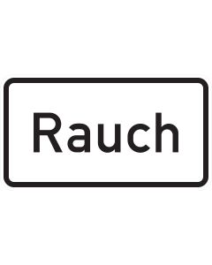 Verkehrszeichen 1007-31 Rauch – Zusatzzeichen mit Text Rauch nach StVO