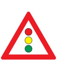 Verkehrszeichen 131 „Lichtzeichenanlage“ nach StVO zur Warnung vor einer bevorstehenden Ampelanlage