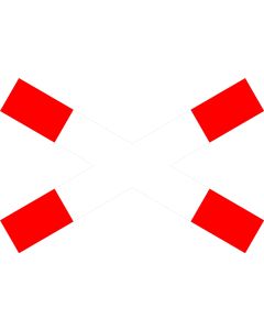 Verkehrszeichen 201-52 Andreaskreuz liegend nach StVO