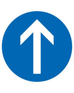 Verkehrszeichen 209-30 Vorgeschriebene Fahrtrichtung geradeaus nach StVO aus Aluminium