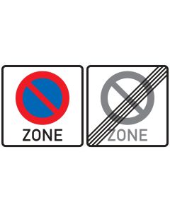 Verkehrszeichen 290.1-40 Haltverbotszone doppelseitig nach StVO