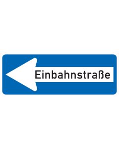 Verkehrszeichen 220-10 Einbahnstraße linksweisend nach StVO