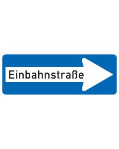 Verkehrszeichen 220-20 Einbahnstraße rechtsweisend nach StVO aus Aluminium