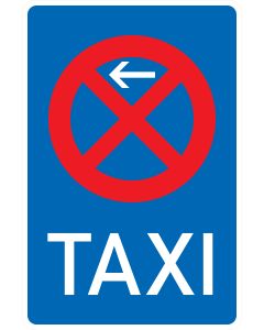 Verkehrszeichen 229-10 Taxenstand – Anfang – Aufstellung rechts nach StVO