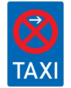 Verkehrszeichen 229-21 Taxenstand – Anfang – Aufstellung links nach StVO