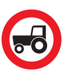Verkehrszeichen 257-58 Verbot für Kraftfahrzeuge und Züge unter 25 km/h nach StVO aus Aluminium