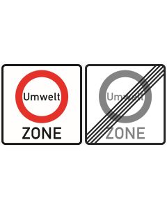 Verkehrszeichen 270.1-40 Umweltzone doppelseitig nach StVO