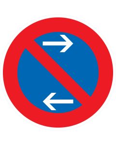 Verkehrszeichen 286-31 Eingeschränktes Haltverbot Mitte links nach StVO