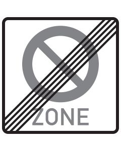 Verkehrszeichen 290.2 Ende eines eingeschränkten Haltverbots für eine Zone nach StVO