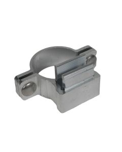 Aluminium-Schellenhalter für die Befestigung von Verkehrsschildern an Rohrpfosten