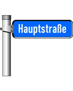 Straßennamenschilder mit Profilrahmen