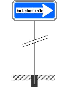 Skizze Rohrständer für Schildtypen 220-10 und 220-20 aus feuerverzinktem Stahl – variable Rohrdurchmesser