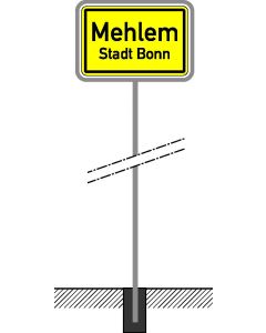 Rohrständer aus feuerverzinktem Stahl für Schildtypen 310, 311, 325 – variable Rohrdurchmesser