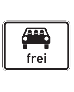 Verkehrszeichen Nr. 1024-22 Personenkraftwagen oder Krafträder mit Beiwagen, die mit mindestens drei Personen besetzt sind – mehrfachbesetzte Personenkraftwagen frei