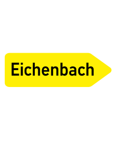 VZ Nr. 419-20 Pfeilwegweiser auf sonstigen Straßen mit geringerer Verkehrsbedeutung - rechtsweisend