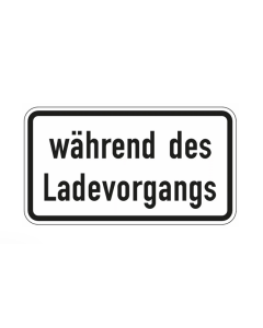 Verkehrszeichen Nr. 1053-54 Während des Ladevorgangs