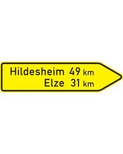 VZ Nr. 418-20 Pfeilwegweiser auf sonstigen Straßen - rechtsweisend