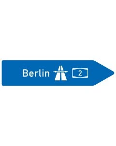 VZ Nr. 430-20 Pfeilwegweiser zur Autobahn - rechtsweisend