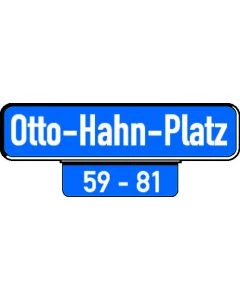 Hausnummern-Hinweisschild
