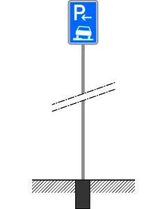 Rohrständer für Schildtypen 315, 317, 354, 356, 422, 442, 455, 460