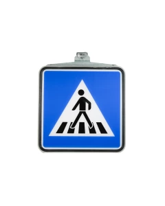 Innenbeleuchtetes LED FGÜ mit integriertem Strahler (LED) und Halterung