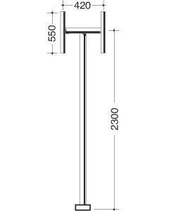 Gabelpfosten GP 1