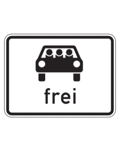 Verkehrszeichen Nr. 1024-22 Personenkraftwagen oder Krafträder mit Beiwagen, die mit mindestens drei Personen besetzt sind – mehrfachbesetzte Personenkraftwagen frei